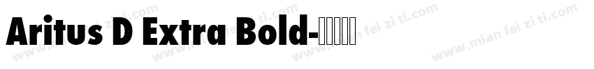 Aritus D Extra Bold字体转换
